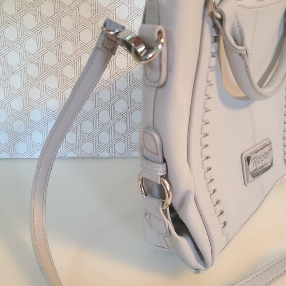 Nicole Miller Gray Crossbody Purse with Handles - Picture 6 of 10